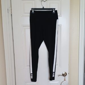 PINK Victoria's Secret Black Label Tee with White Logo Tag